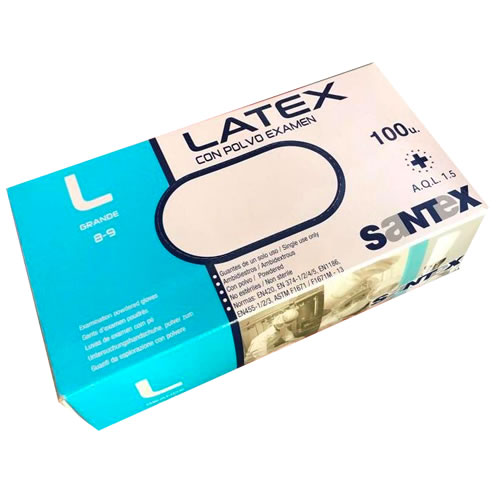 GUANTES LATEX T/PEQ. (10X100)